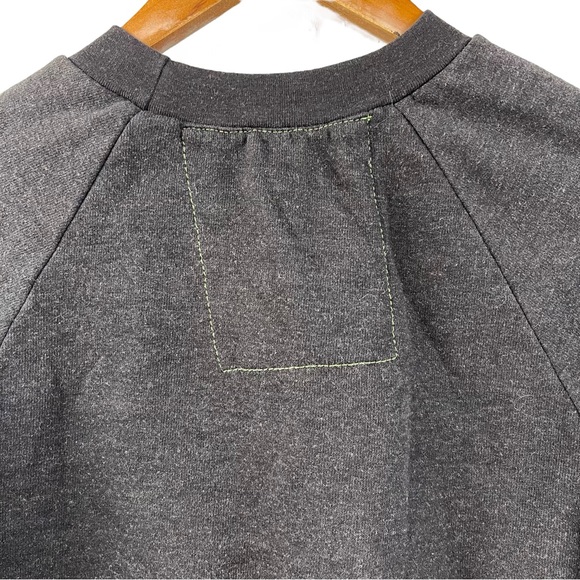 Aviator Nation Bolt Smiley Cropped Crew Sweatshirt Small - Picture 8 of 8